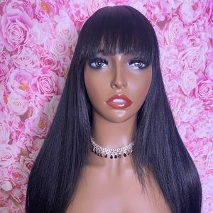 Synthetic Wig with Bangs